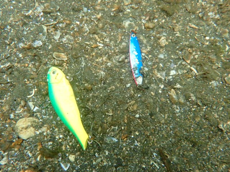 釣り糸つきルアー