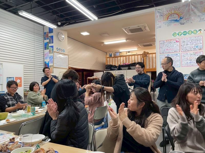 ダイブ記念プレートのお渡し