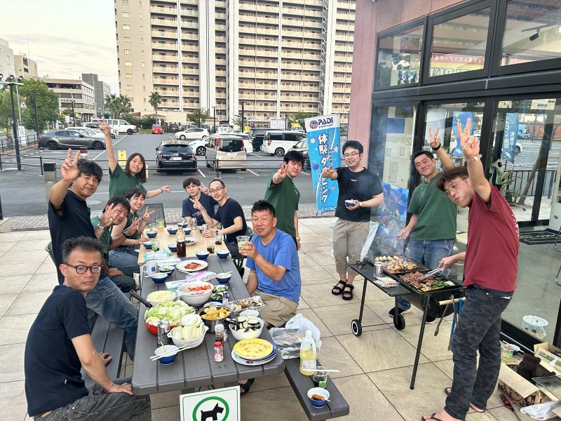 BBQでワイワイ