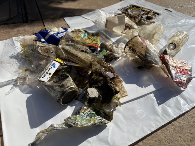 水中にあったゴミ