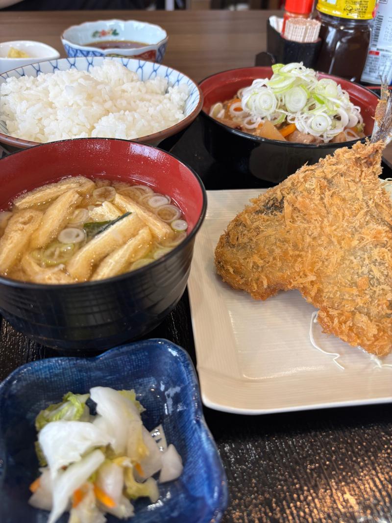 アジフライうめー